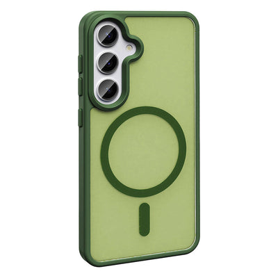 Galaxy S24 Plus Kılıf M-safe Şarj Özellikli Mat Arka Yüzey Zore Sio Kapak Gri