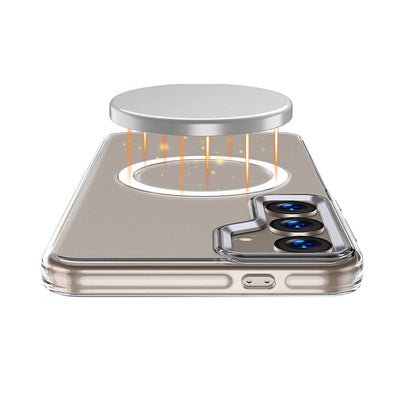 Galaxy S24 Plus Kılıf Magsafe Şarj Özellikli Wlons Efsane Kapak Renksiz