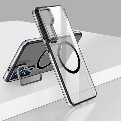 Galaxy S24 Plus Kılıf M-safe Şarj Özellikli Wlons Standlı Efsane Kılıf