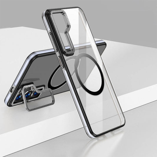 Galaxy S24 Plus Kılıf M-safe Şarj Özellikli Wlons Standlı Efsane Kılıf