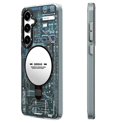 Galaxy S24 Plus Kılıf Magsafe Şarj Özellikli YoungKit Technology Serisi Kapak Kırmızı