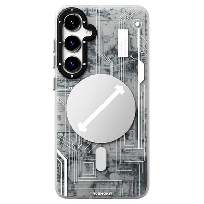 Galaxy S24 Plus Kılıf Magsafe Şarj Özellikli YoungKit Technology Serisi Kapak Kırmızı
