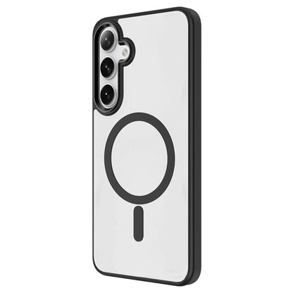 Galaxy S24 Plus Kılıf M-safe Şarj Özellikli Zore Krom M-safe Silikon Kılıf