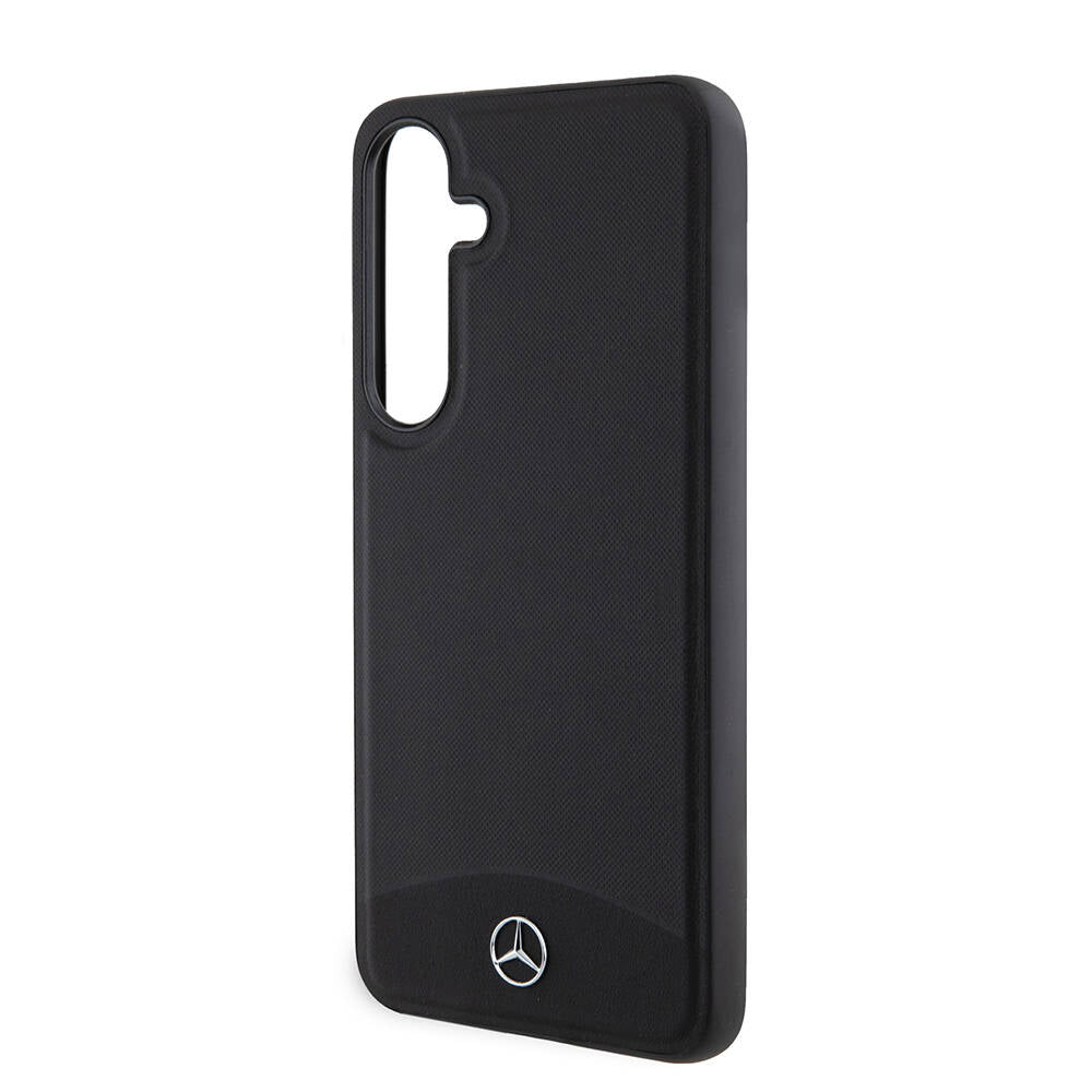 Galaxy S24 Plus Kılıf Mercedes Benz Orjinal Lisanslı M-safe Şarj Özellikli Deri Dokumalı Sade Kılıf