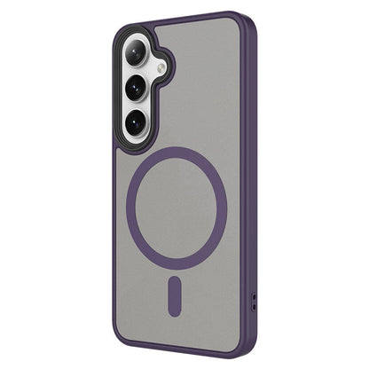 Galaxy S24 Plus Kılıf Sert PC Arka Yüzey Wireless Şarj Özellikli Zore Flet M-safe Kılıf