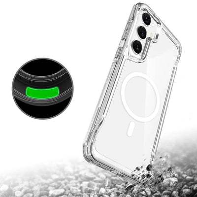 Galaxy S24 Plus Kılıf Zore M-safe Şarj Özellikli T-Max M-safe Kapak Renksiz