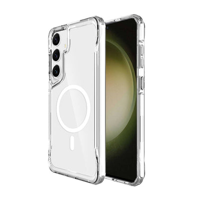 Galaxy S24 Plus Kılıf Zore M-safe Şarj Özellikli T-Max M-safe Kapak Renksiz