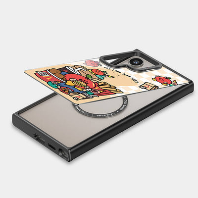 Galaxy S24 Plus Magsafe Şarj Özellikli Casebang Ahhey Serisi Arka Panel Kırmızı
