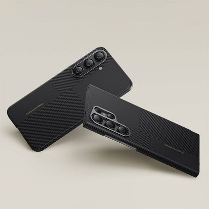 Galaxy S24 Plus M-safe Şarj Özellikli Karbon Fiber Benks Montage ArmorAir Kevlar Kılıf