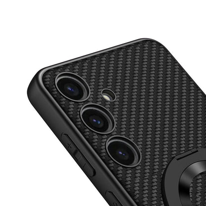 Galaxy S24 Plus Wireless Şarj Özellikli Zore Kıpta Standlı M-safe Silikon Kılıf