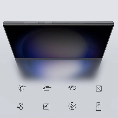 Galaxy S24 Ultra Benks Ultra Shield 0.3mm Privacy Ekran Koruyucu + Kolay Uygulama Aparatlı Siyah