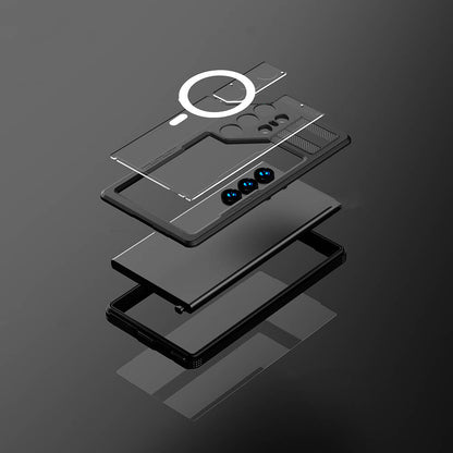 Galaxy S24 Ultra Kılıf M-safe Şarj Özellikli 1-1 Su Geçirmez Kılıf