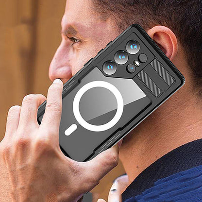 Galaxy S24 Ultra Kılıf M-safe Şarj Özellikli 1-1 Su Geçirmez Kılıf