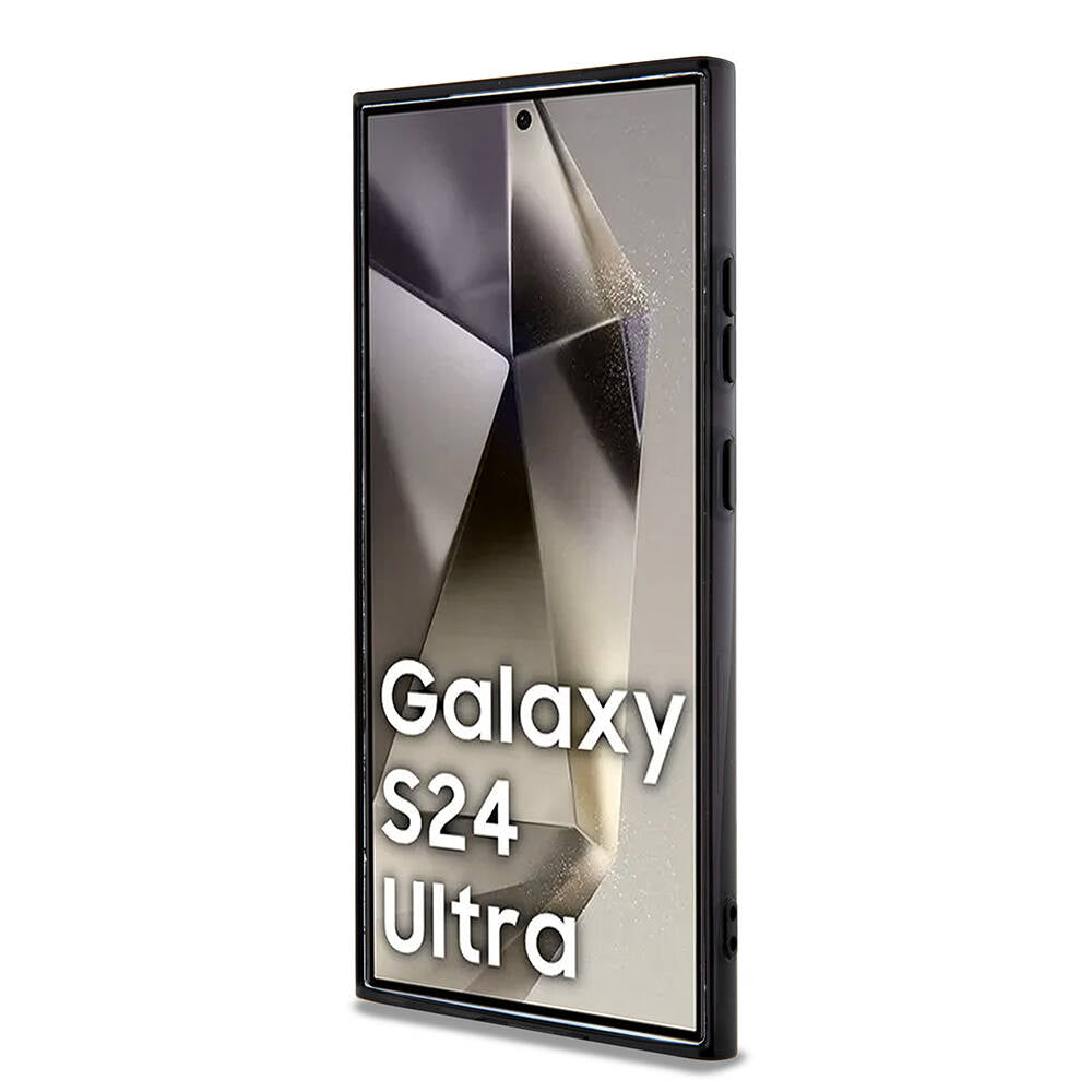 Galaxy S24 Ultra Kılıf AMG Orjinal Lisanslı Magsafe Şarj Özellikli Eşkenar Dörtgen Desenli Transparan Kapak Renksiz