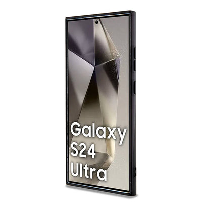 Galaxy S24 Ultra Kılıf AMG Orjinal Lisanslı Magsafe Şarj Özellikli Eşkenar Dörtgen Desenli Transparan Kapak Renksiz