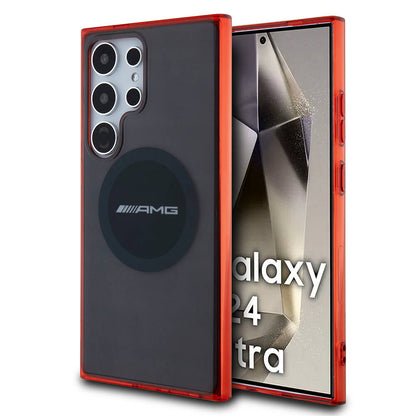 Galaxy S24 Ultra Kılıf AMG Orjinal Lisanslı M-safe Şarj Özellikli Transparan Timeless Kılıf