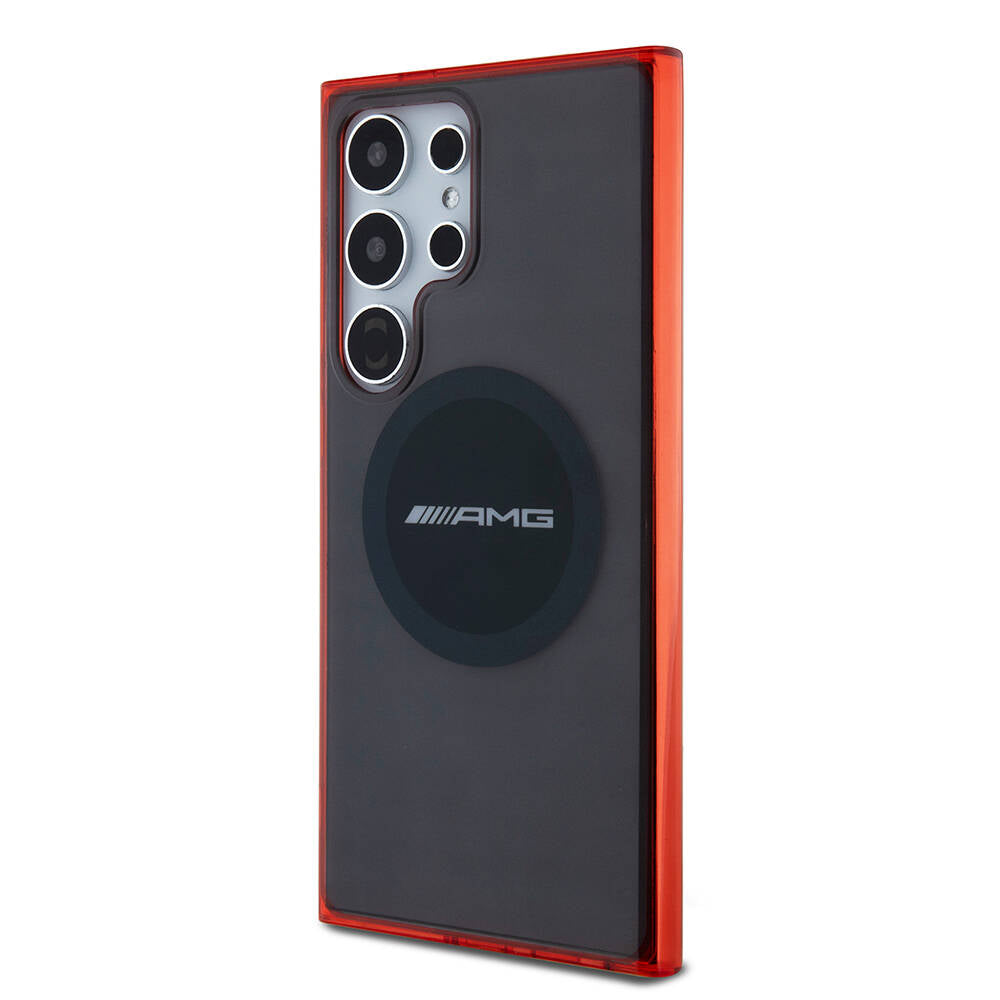 Galaxy S24 Ultra Kılıf AMG Orjinal Lisanslı M-safe Şarj Özellikli Transparan Timeless Kılıf