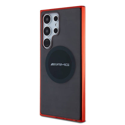 Galaxy S24 Ultra Kılıf AMG Orjinal Lisanslı M-safe Şarj Özellikli Transparan Timeless Kılıf