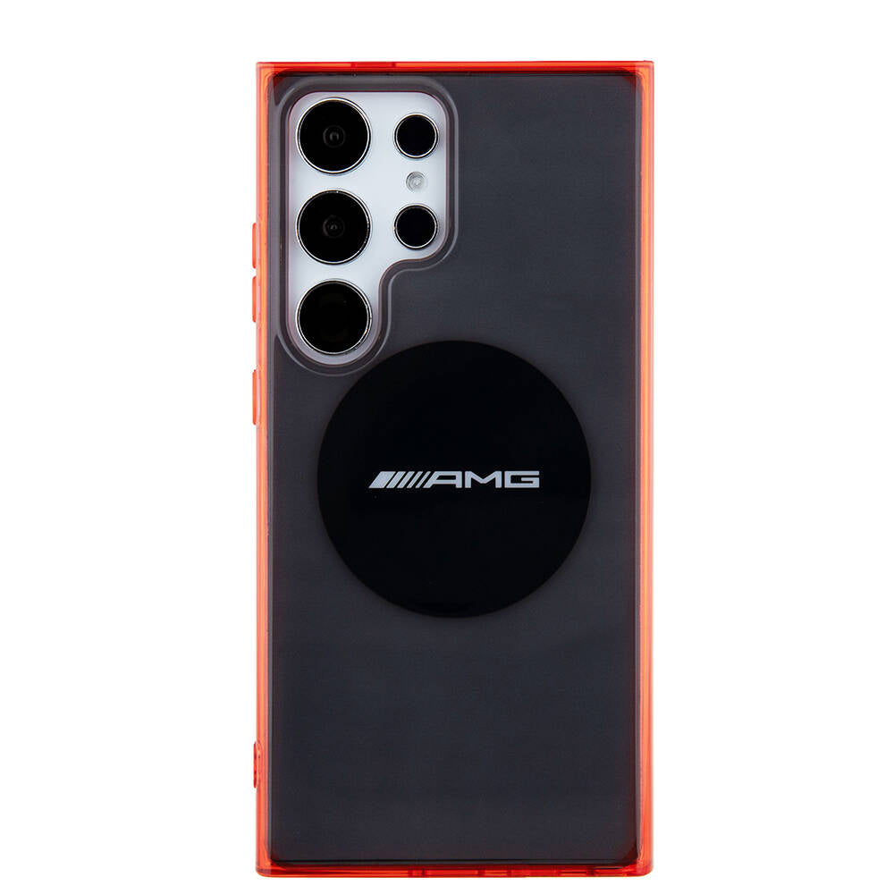 Galaxy S24 Ultra Kılıf AMG Orjinal Lisanslı M-safe Şarj Özellikli Transparan Timeless Kılıf