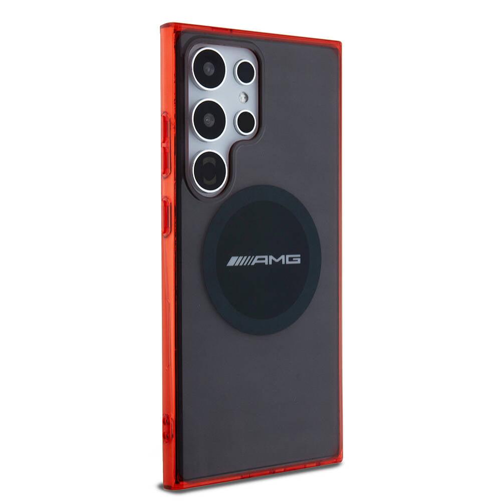Galaxy S24 Ultra Kılıf AMG Orjinal Lisanslı M-safe Şarj Özellikli Transparan Timeless Kılıf