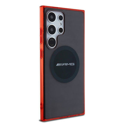 Galaxy S24 Ultra Kılıf AMG Orjinal Lisanslı M-safe Şarj Özellikli Transparan Timeless Kılıf