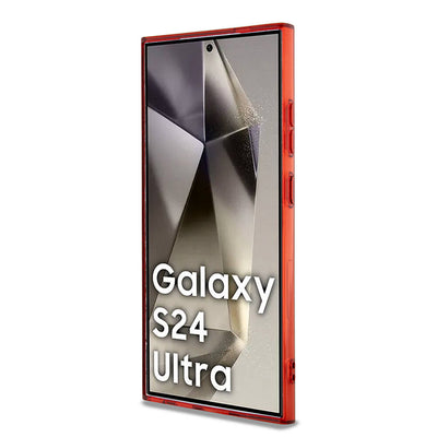 Galaxy S24 Ultra Kılıf AMG Orjinal Lisanslı Magsafe Şarj Özellikli Transparan Timeless Kapak Siyah