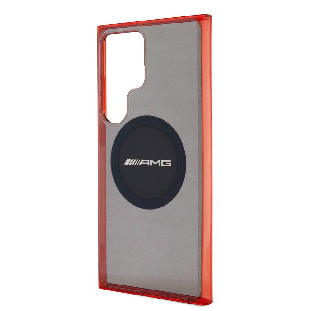 Galaxy S24 Ultra Kılıf AMG Orjinal Lisanslı M-safe Şarj Özellikli Transparan Timeless Kılıf