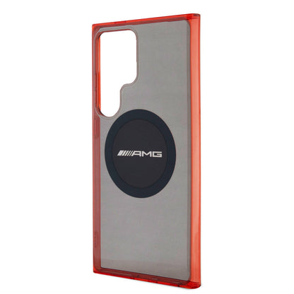 Galaxy S24 Ultra Kılıf AMG Orjinal Lisanslı M-safe Şarj Özellikli Transparan Timeless Kılıf