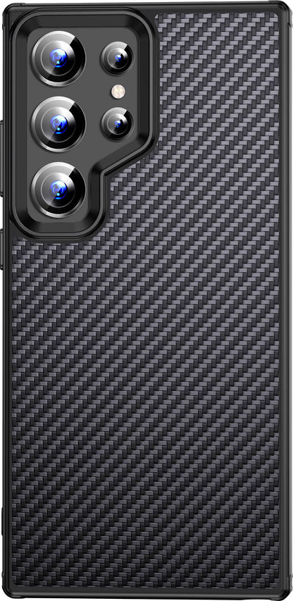 Galaxy S24 Ultra Kılıf Aramid Karbon Fiber M-safe Özellikli Wlons Radison Kılıf