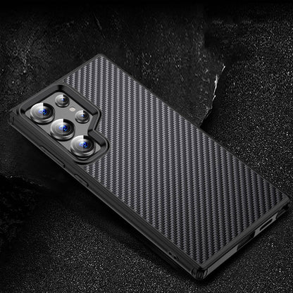 Galaxy S24 Ultra Kılıf Aramid Karbon Fiber M-safe Özellikli Wlons Radison Kılıf