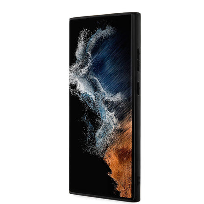 Galaxy S24 Ultra Kılıf Guess Orjinal Lisanslı PU Deri Şerit Logo Dizaynlı Kılıf