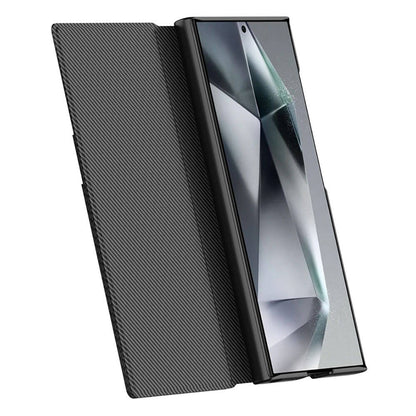 Galaxy S24 Ultra Kılıf Kamera Korumalı Karbon Tasarım Zore Droga Standlı Kartlıklı Kılıf