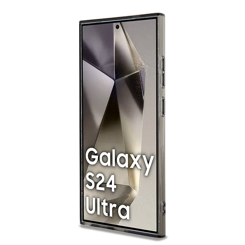 Galaxy S24 Ultra Kılıf Karl Lagerfeld Orjinal Lisanslı Magsafe Şarj Özellikli Karl & Choupette IML Baskılı Kapak Siyah