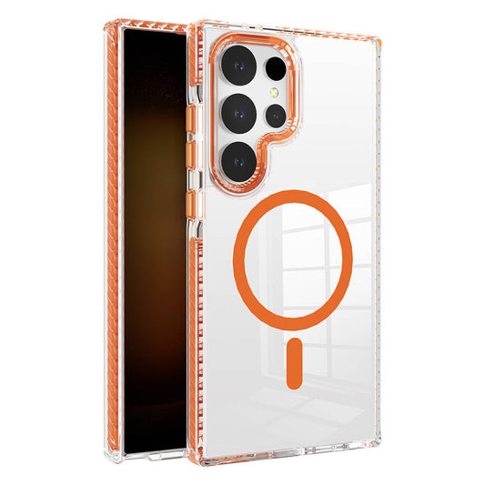 Galaxy S24 Ultra Kılıf M-safe Şarj Özellikli Airbagli Takılabilir Askı Aparatlı Zore Nana Kılıf