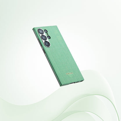 Galaxy S24 Ultra Kılıf M-safe Şarj Özellikli 1500D Aramid Fiber Pitaka Ultra-Slim Classic Serisi Aomori Kılıf