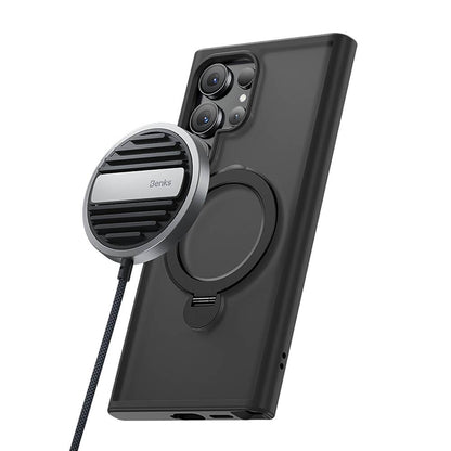 Galaxy S24 Ultra Kılıf M-safe Şarj Özellikli Benks Standlı Mist Protective Kılıf