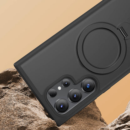 Galaxy S24 Ultra Kılıf M-safe Şarj Özellikli Benks Standlı Mist Protective Kılıf