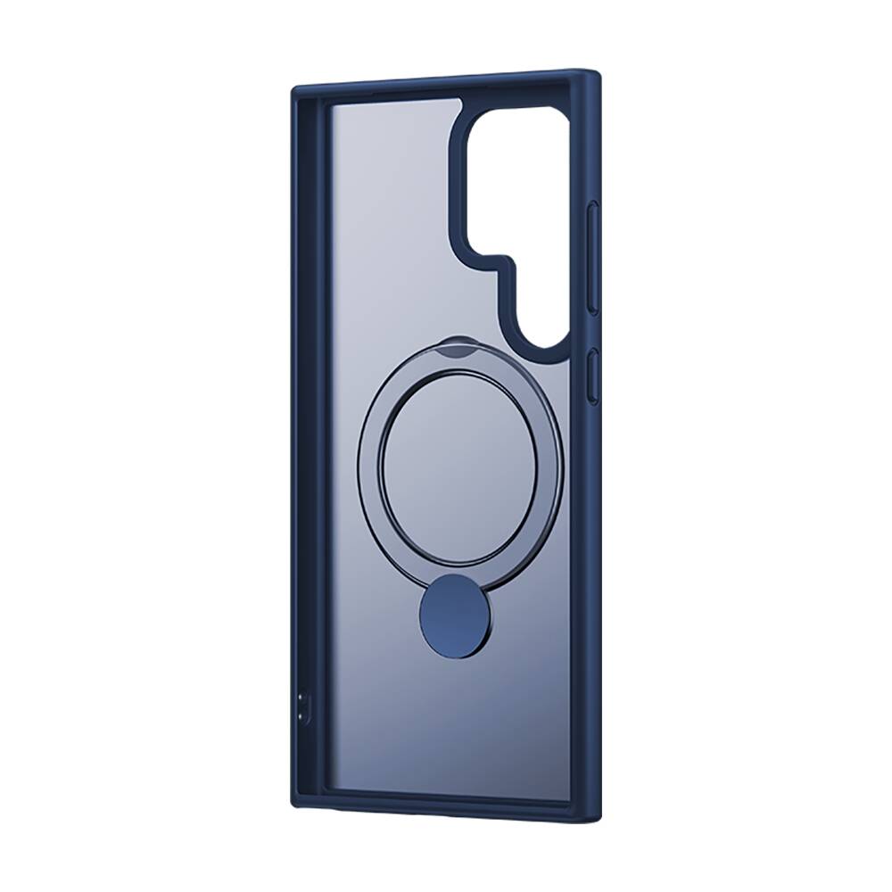 Galaxy S24 Ultra Kılıf Magsafe Şarj Özellikli Benks Standlı Mist Protective Kapak Mavi
