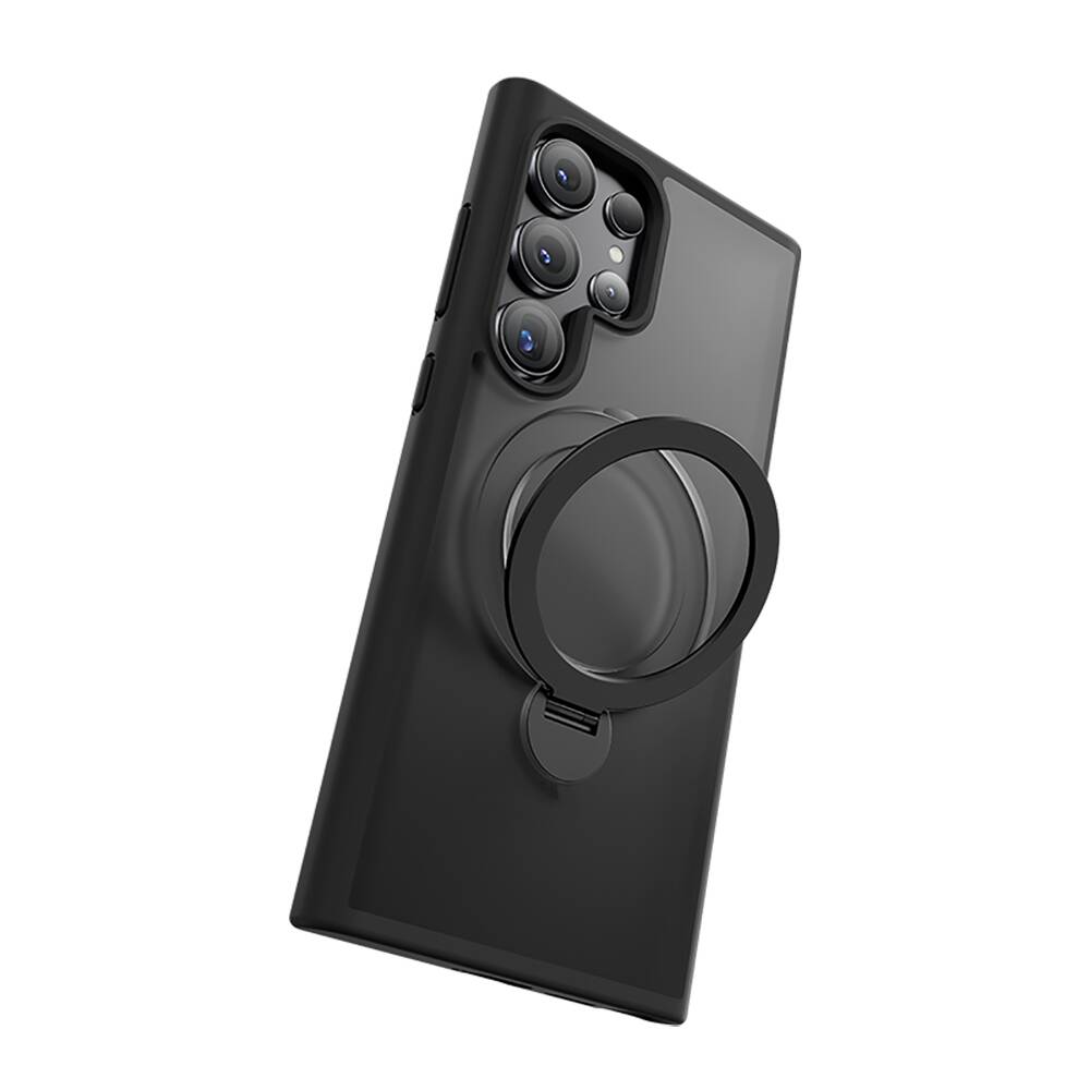 Galaxy S24 Ultra Kılıf M-safe Şarj Özellikli Benks Standlı Mist Protective Kılıf