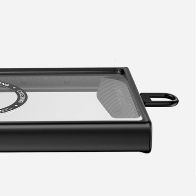 Galaxy S24 Ultra Kılıf Magsafe Şarj Özellikli Casebang Body Frame Kapak Siyah