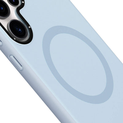 Galaxy S24 Ultra Kılıf Magsafe Şarj Özellikli Çizilmeye Ve Aşınmaya Dayanıklı Youngkit Velvet Serisi Kapak Siyah