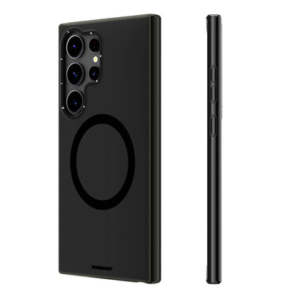 Galaxy S24 Ultra Kılıf M-safe Şarj Özellikli Çizilmeye Ve Aşınmaya Dayanıklı Youngkit Velvet Serisi Kılıf