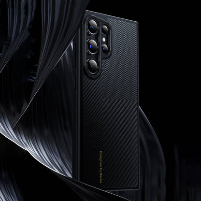 Galaxy S24 Ultra Kılıf M-safe Şarj Özellikli Karbon Fiber Benks Montage Hybrid ArmorPro Kevlar Kılıf