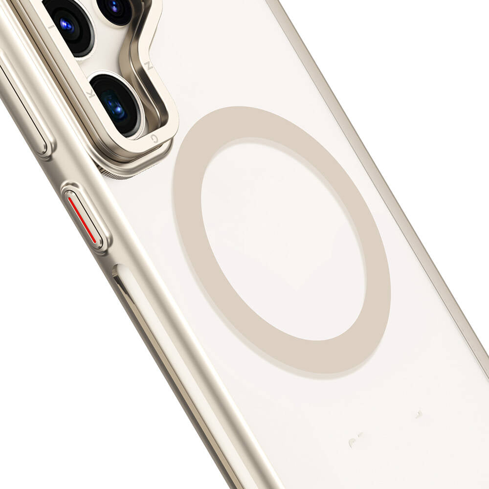 Galaxy S24 Ultra Kılıf Magsafe Şarj Özellikli Sararma Önleyici Youngkit Crystal Grid Kapak Siyah