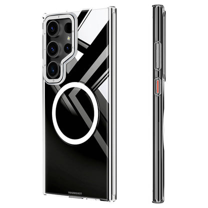 Galaxy S24 Ultra Kılıf M-safe Şarj Özellikli Sararmaya Karşı Dayanıklı Youngkit Clear Crystal Serisi Kılıf