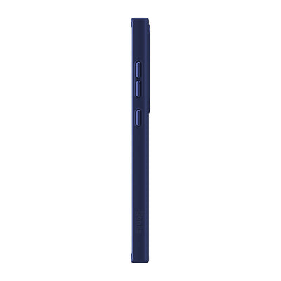 Galaxy S24 Ultra Kılıf Magsafe Şarj Özellikli Şeffaf Arka Yüzey Benks MagClap TPU Çerçeve Kapak Mavi