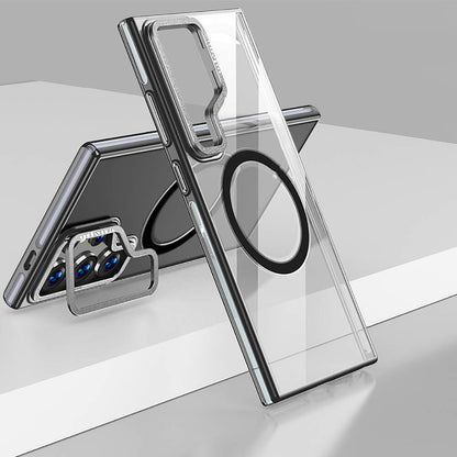 Galaxy S24 Ultra Kılıf M-safe Şarj Özellikli Wlons Standlı Efsane Kılıf