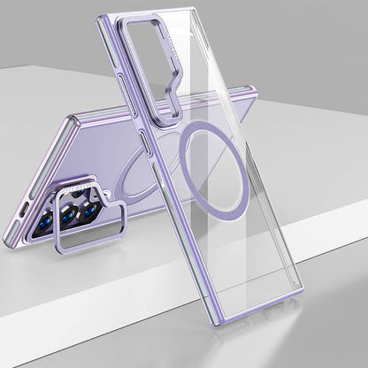 Galaxy S24 Ultra Kılıf M-safe Şarj Özellikli Wlons Standlı Efsane Kılıf