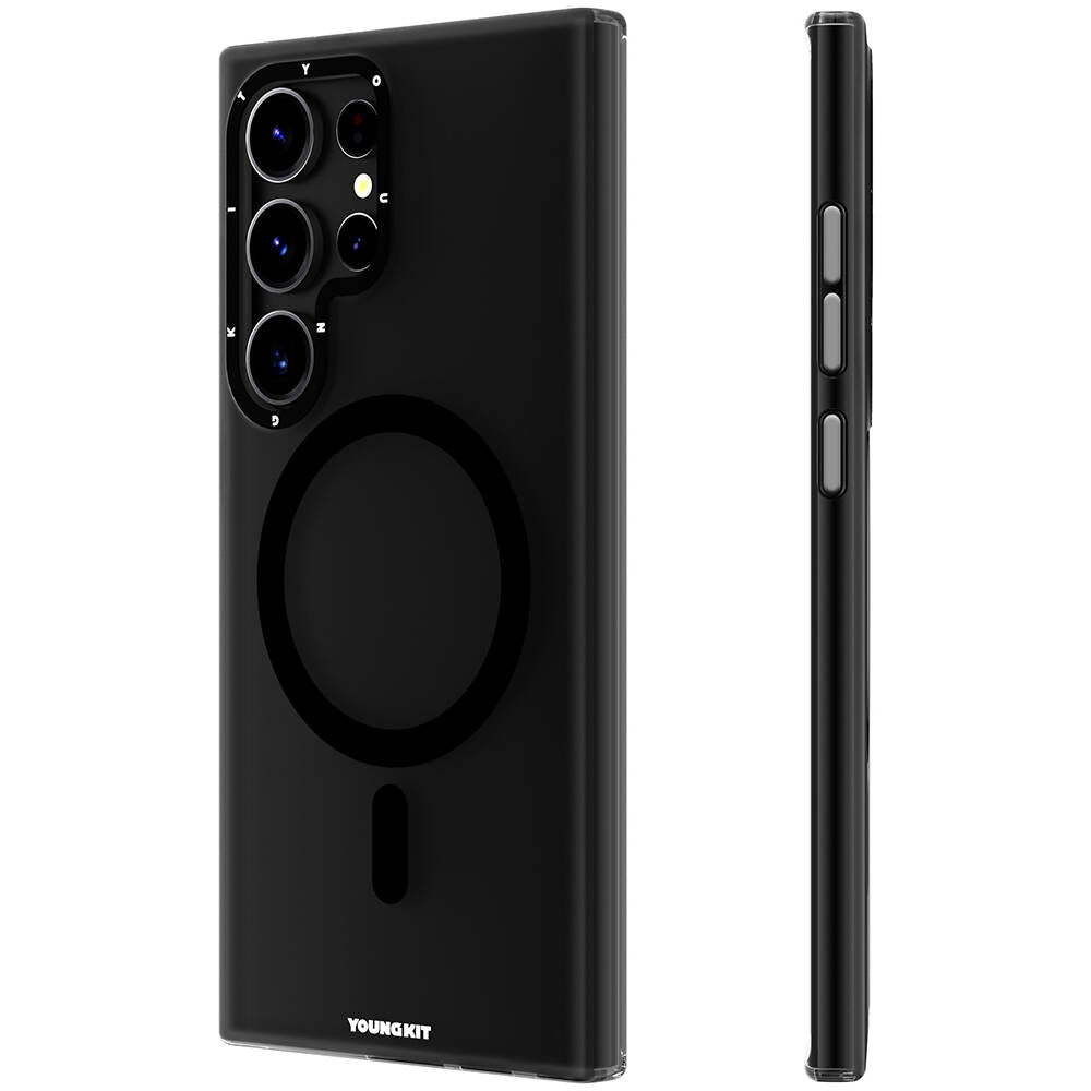 Galaxy S24 Ultra Kılıf M-safe Şarj Özellikli Youngkit Hidden Sand Serisi Kılıf