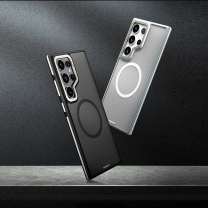 Galaxy S24 Ultra Kılıf M-safe Şarj Özellikli Youngkit Rock Sand Serisi Kılıf